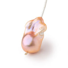 22-27mm Peach Ultra Baroque Focal Beads 1 piece AA - BeadsofCambay.com