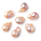 22-27mm Peach Ultra Baroque Focal Beads 1 piece AA - BeadsofCambay.com