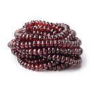 5.5-7mm Mozambique Garnet Faceted Rondelle 16 inch 105 Beads - BeadsofCambay.com