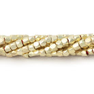 3mm Hand Polished Faceted Nugget Beads 8 inch 72 pieces - Beadsofcambay.com