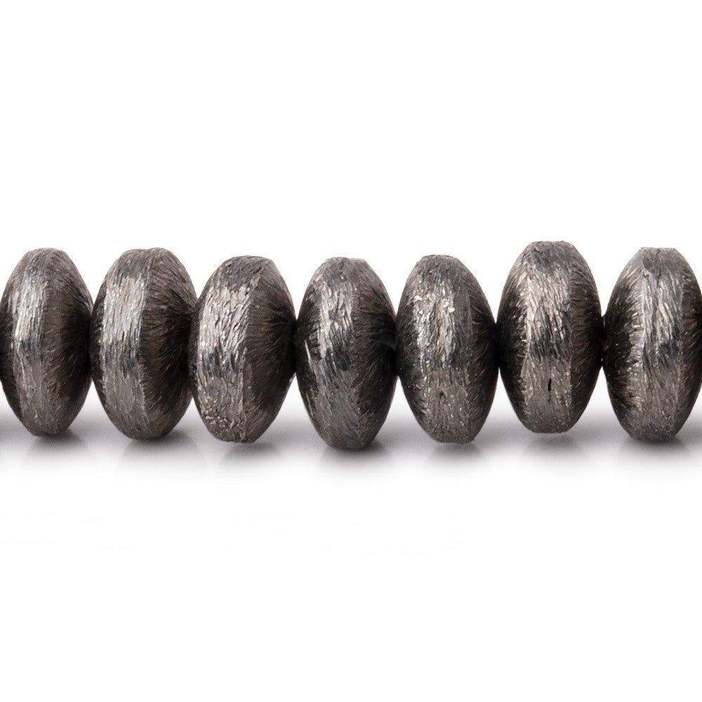 8mm Brushed Puffy Disc Beads - BeadsofCambay.com