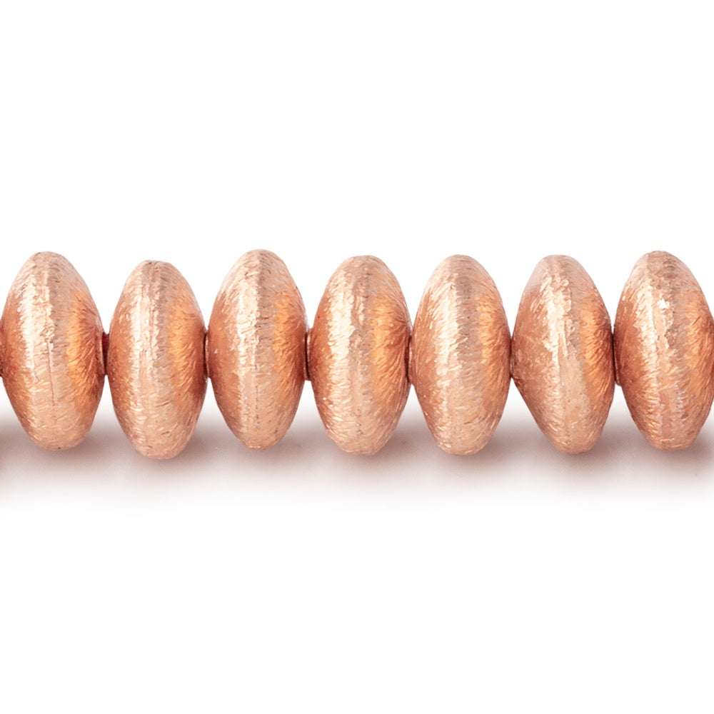 8mm Brushed Disc Beads - BeadsofCambay.com