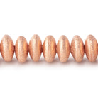 8mm Brushed Disc Beads - BeadsofCambay.com