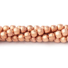 4mm Brushed Round Beads - BeadsofCambay.com