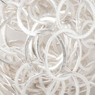 27x23mm Silver plated Brushed Oval Link Chain by the foot - BeadsofCambay.com