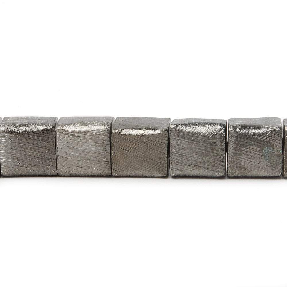 8mm Brushed Cube Beads - BeadsofCambay.com