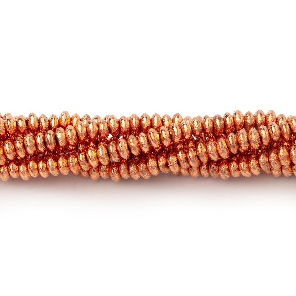 3mm Brushed Disc Beads - BeadsofCambay.com