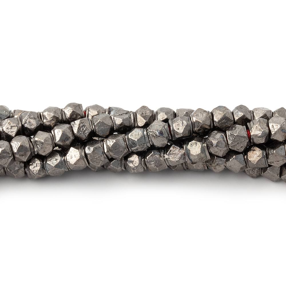 3.5mm Hand Cut Faceted Nugget Beads 8 inch 57 pieces - Beadsofcambay.com