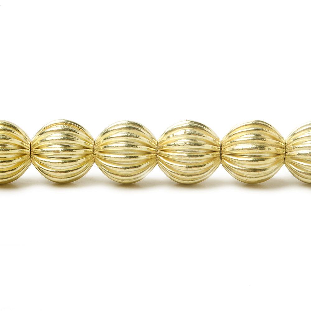 9mm Corrugated Round Beads - BeadsofCambay.com