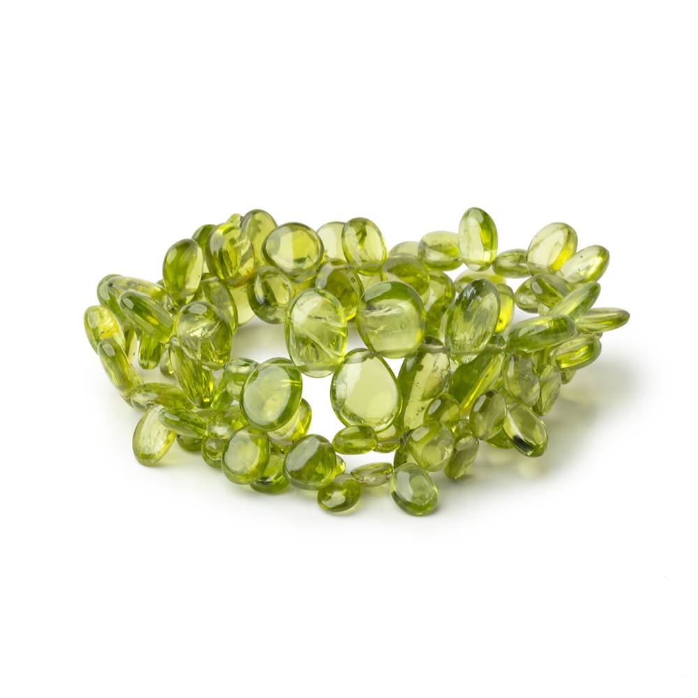 4.5 - 12mm Peridot Plain Free Shape Briolettes 16 inch 110 Beads AA - Beadsofcambay.com