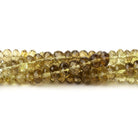 4.5 - 5.5mm Bi - Color Quartz Faceted Rondelle Beads 15 inch 121 pieces AA - Beadsofcambay.com