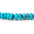 4.5 - 6.5mm Sleeping Beauty Turquoise Faceted Rondelle 16 inch 120 Beads AA - Beadsofcambay.com