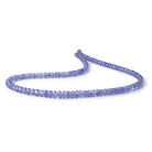 4.5 - 6.5mm Tanzanite Faceted Rondelle Beads 18 inch 130 pieces AAA - Beadsofcambay.com