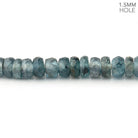 5-5.5mm Indigo Kyanite 1.5mm Large Hole Faceted Rondelle 8 inch 68 Beads - BeadsofCambay.com