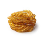 4.5mm Golden Tourmaline Plain Rondelle Beads 16 inch 190 pieces - Beadsofcambay.com