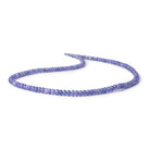 3-5mm Tanzanite Plain Rondelle Beads 15.5 inch 145 pieces A - BeadsofCambay.com