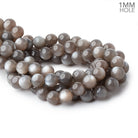 12mm Chocolate Moonstone Plain Round 15.5 inch 34 Beads AAA - BeadsofCambay.com
