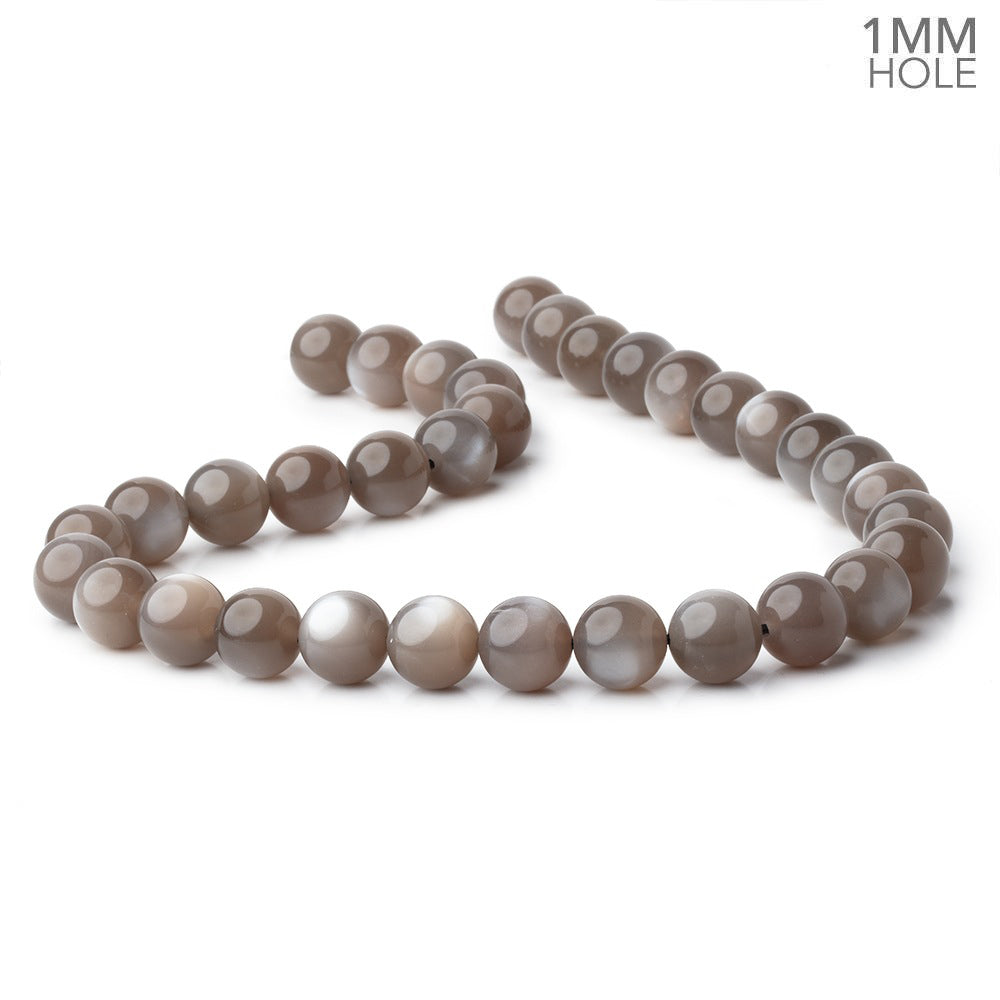 12mm Chocolate Moonstone Plain Round 15.5 inch 34 Beads AAA - BeadsofCambay.com