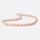 8-10mm Coral Pink Baroque Freshwater Pearls 15 inch 45 Beads - BeadsofCambay.com