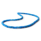 4-7mm Ceruleite Plain Rondelle Beads 18 inch 132 pieces AAA - BeadsofCambay.com