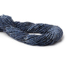 2mm Shaded Blue Sapphire Micro Faceted Round 12.5 inch 185 Beads - BeadsofCambay.com