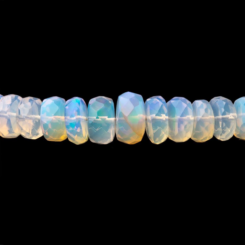 3-7mm Ethiopian Opal Faceted Rondelle Beads 16 inch 163 pieces AAA - BeadsofCambay.com