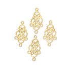 Beadsofcambay Filigree 3 Ring Charm Set of 4 pieces