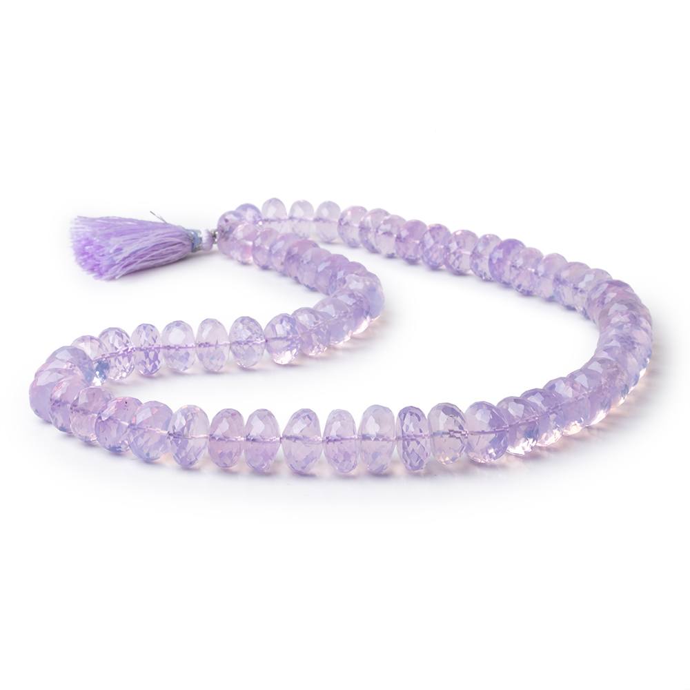 7-13mm Lavender Quartz Faceted Rondelle Beads 16 inch 65 pieces AAA - BeadsofCambay.com