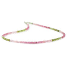 4mm Afghani Tourmaline Plain Rondelles 18 inch 200 Beads AAA - Beadsofcambay.com