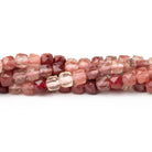 4mm Andesine Micro Faceted Cube Beads 12 inch 75 pieces - Beadsofcambay.com