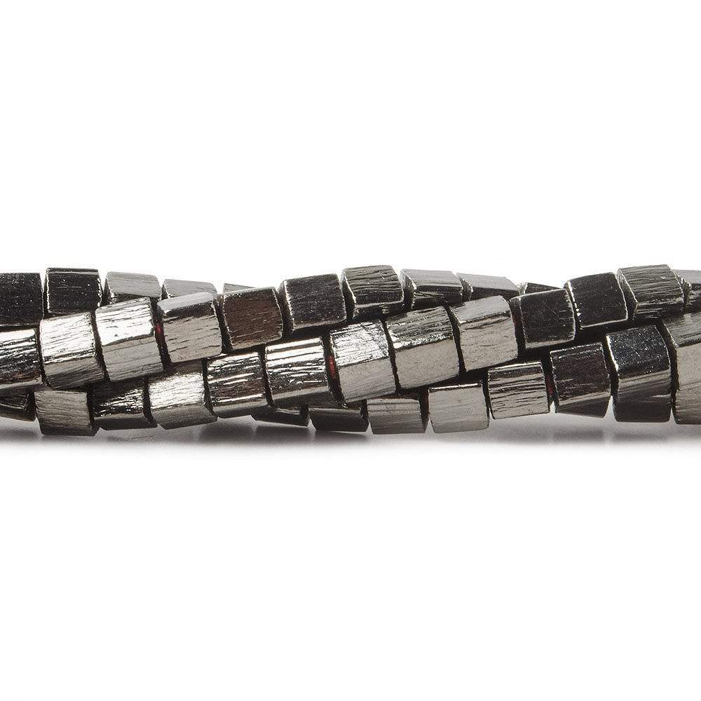 4mm Brushed Cube Beads - Beadsofcambay.com