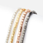 4mm Brushed Cube Beads - Beadsofcambay.com