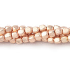 4mm Brushed Cube Beads with Rounded Corners - Beadsofcambay.com