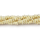 4mm Brushed Disc Beads - Beadsofcambay.com