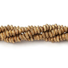 4mm Brushed Disc Beads - Beadsofcambay.com