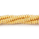 4mm Brushed Disc Beads - Beadsofcambay.com