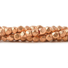 4mm Brushed Hand Cut Nugget Beads 8 inch 47 pieces - Beadsofcambay.com