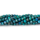 4mm Chrysocolla Micro Faceted Cube Beads 12.5 inch 138 pieces A - Beadsofcambay.com