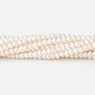 4mm Creamy White Off Round Freshwater Pearls 15.5 inch 115 Beads AAA - Beadsofcambay.com