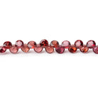 4mm Garnet Pavilion Faceted Coin Beads 7 inch 66 pieces AA - Beadsofcambay.com