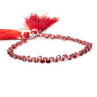 4mm Garnet Pavilion Faceted Coin Beads 7 inch 66 pieces AA - Beadsofcambay.com