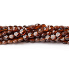 4mm Hessonite Garnet Checkerboard Faceted Calibrated Coins 12.5 inch 87 Beads AA - Beadsofcambay.com