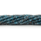 4mm Indigo Kyanite Micro Faceted Rondelle Beads 15 inch 170 pieces AA - Beadsofcambay.com