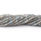 4mm Light Labradorite Faceted Rondelle Beads 13 inch 144 pieces - Beadsofcambay.com