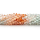 4mm Madagascar Sunstone Micro Faceted Round Beads 12.5 inch 80 pieces - Beadsofcambay.com