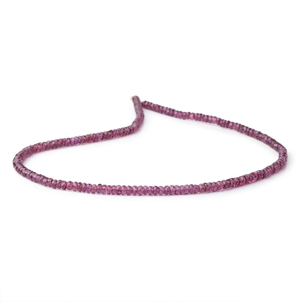 4mm Malaia Garnet Faceted Rondelle Beads 16 inch 175 pieces - Beadsofcambay.com