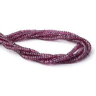 4mm Malaia Garnet Faceted Rondelle Beads 16 inch 175 pieces - Beadsofcambay.com