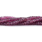 4mm Malaia Garnet Faceted Rondelle Beads 16 inch 175 pieces - Beadsofcambay.com