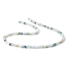 4mm Multi Color Aquamarine Micro Faceted Cube 15.5 inch 95 Beads - Beadsofcambay.com