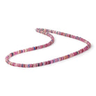 4mm Multi Color Madagascar Sapphire Faceted Heishi 16 inch 290 Beads AA - Beadsofcambay.com